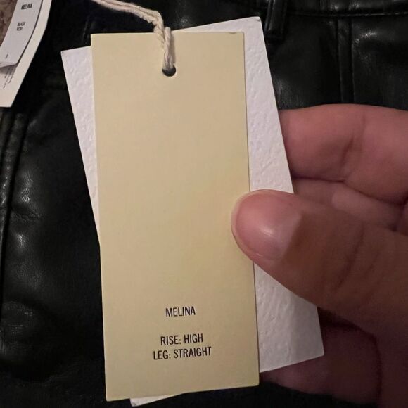 NWT wilfred the Melina high rise vegan leather pants 0 - Picture 7 of 12